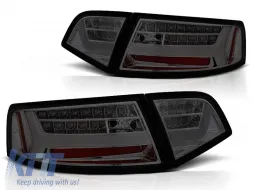 image-58-LED BAR TAIL LIGHTS SMOKE SEQ fits AUDI A6 08-11 SEDAN