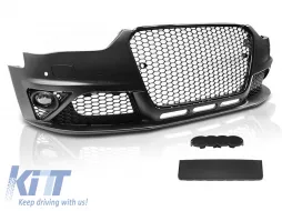 image-21-FRONT BUMPER SPORT BLACK PDC fits AUDI  A4 B8 12-15