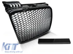 image-35-GRILLE SPORT GLOSSY BLACK fits GRILL AUDI A4 (B7) 11.04-03.08