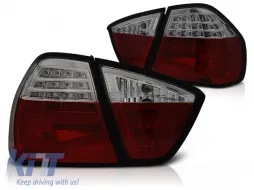 image-7-LED BAR TAIL LIGHTS RED SMOKE fits BMW E90 03.05-08.08