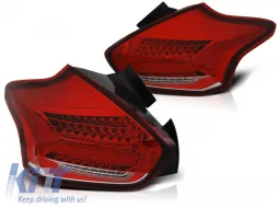 image-41-FORD FOCUS 3 15-18 HATCHBACK RED WHITE SEQ LED 
