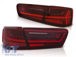 image-11-LED BAR TAIL LIGHTS RED WHITE SEQ fits AUDI A6 C7 11-14 LIMOUSINE