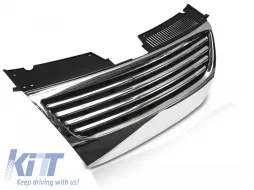 image-72-GRILLE CHROME BLACK fits VW PASSAT B6 05-10