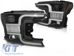 image-45-HEADLIGHTS TUBE LIGHT BLACK fits FORD F150 MK13 17-20