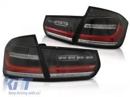 image-15-LED BAR SEQ TAIL LIGHTS BLACK fits BMW F30 11-18
