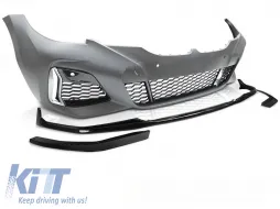 image-54-FRONT BUMPER 340 PERFORMANCE STYLE PDC GLOSSY BLACK fits BMW G20/G21 19-22