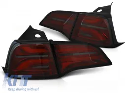 image-18-LED BAR TAIL LIGHTS RED SMOKE fits TESLA MODEL 3 17-23 / MODEL Y