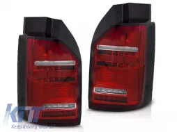 image-40-LED BAR TAIL LIGHTS RED WHITE SEQ fits VW T6 15-19 OEM BULB