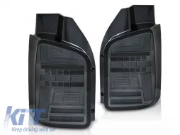 image-53-LED BAR TAIL LIGHTS SMOKE SEQ fits VW T5 10-15