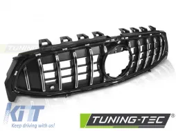 image-5-GRILL CHROME BLACK SPORT STYLE fits MERCEDES CLA W118 19-23