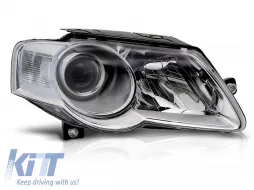 image-6-HEADLIGHTS CHROME RIGHT SIDE fits VW PASSAT B6 3C 03.05-10