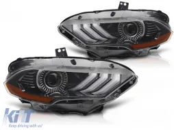 image-16-LED HEADLIGHTS RGB DRL BLACK fits FORD MUSTANG 18-21