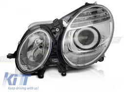 image-15-HEADLIGHTS CHROME LEFT SIDE TYC fits MERCEDES W211 06-09