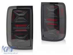 image-55-LED TAIL LIGHTS SMOKE fits VW AMAROK 09-22