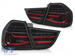 image-78-LED BAR TAIL LIGHTS BLACK SEQ fits BMW E90 09-11