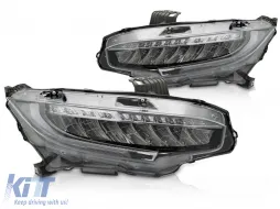 image-2-FULL LED HEADLIGHTS fits HONDA CIVIC X 16-21