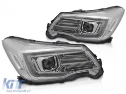 image-3-HEADLIGHTS TUBE LIGHT DRL CHROME fits SUBARU FORESTER IV 13-18