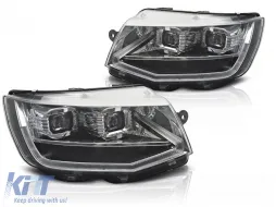 image-10-LED HEADLIGHTS TUBE LIGHT CHROME DRL SEQ fits VW T6 15-19