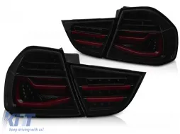 image-24-LED BAR TAIL LIGHTS BLACK SMOKE SEQ fits BMW E90 09-11