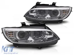 image-66-XENON HEADLIGHTS YELLOW LED CHROME DRL fits BMW E92 / E93 06-10