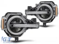image-75-HEADLIGHTS FULL LED DRL BLACK fits FORD BRONCO 21-24