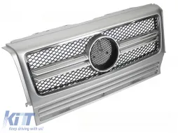 image-69-GRILLE SPORT SILVER CHROME fits MERCEDES W463 90-12 
