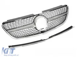 image-8-GRILLE DIAMOND SILVER CHROME  fits MERCEDES VITO W447 14-19