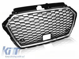 image-39-GRILLE SPORT CHROME BLACK fit AUDI A3 (8V) 17-20 