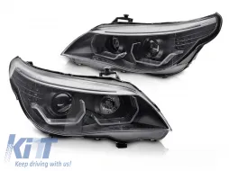 image-35-HEADLIGHTS ANGEL EYES LED 3D BLACK fits BMW E60 E61 03-07