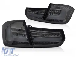 image-10-LED BAR TAIL LIGHTS SMOKE SEQ fits BMW F30 11-15