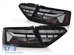 image-16-LED BAR TAIL LIGHTS BLACK SEQ fits AUDI A5 11-16 OEM BULB