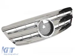 image-46-GRILLE SPORT CHROME fits MERCEDES W220 02-05