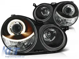 image-28-HEADLIGHTS ANGEL EYES BLACK fits VW POLO 9N 11.01-04.05