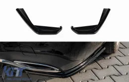 image-8-Additives suitable for rear bumper for Mercedes E Class W213 for A Design bumper Piano Black Lacquer!