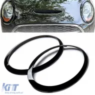 image-21-Headlight Trim Rings Gloss Black for Mini Cooper F55 F56 F57 2014-2018