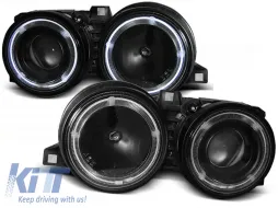 image-18-HEADLIGHTS ANGEL EYES BLACK fits BMW E30 11.82-06.94