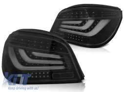 image-66-LED BAR TAIL LIGHTS BLACK fits BMW E60 LCI 03.07-12.09