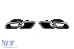 image-15-Exhaust Muffler Tips suitable for Mercedes S-Class W222 E-Class W212 S212 Facelift CLS W218 SL-Class R231 E63 S63 SL65 Design