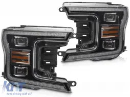 image-44-LED HEADLIGHTS BLACK DRL fits FORD F150 MK13 17-20
