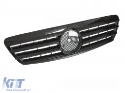 image-31-GRILLE SPORT GLOSSY BLACK fits MERCEDES W220 98-02 