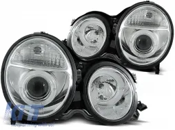image-75-HEADLIGHTS ANGEL EYES CHROME fits MERCEDES W210 E-KLASA 06.99-02 