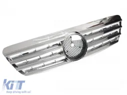 image-9-GRILLE SPORT CHROME fits MERCEDES W220 98-02 