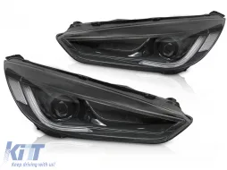 image-35-FORD FOCUS MK3 14-18 BLACK LED DRL