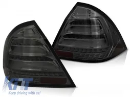 image-47-LED BAR TAIL LIGHTS SMOKE SEQ fits MERCEDES W203 SEDAN 00-04