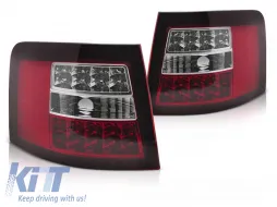 image-49-LED TAIL LIGHTS RED WHITE fits AUDI A6 05.97-05.04 AVANT