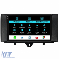 image-62-Dedicated Navigation suitable for Smart For Four (2010 - 2015), 2K, 8GB RAM, 256GB Storage, Android Auto, Carplay