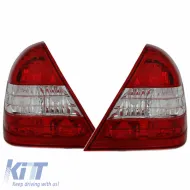 image-47-Taillights Set Suitable for Mercedes-Benz C-Class W202 93-00 Red/Crystal Eagle Eyes
