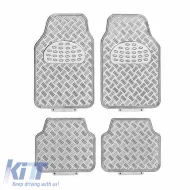 image-36-Universal Car Mats Aluminium Silver 4 Pcs