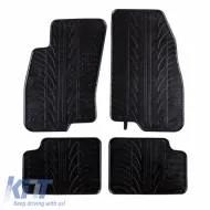 image-25-Rubber Car Mats Gledring 0130 suitable for Fiat Grande Punto 2005-2010 Black 4 Pieces