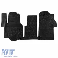 image-1-Rubber Car Mats Gledring 0917 suitable for Man TGE 2017- / VW Crafter 2017- Black 3 Pieces